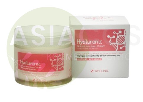 3W CLINIC HYALURONIC ACID NATURAL TIME SLEEP CREAM (70G) EXP 2024/10/27